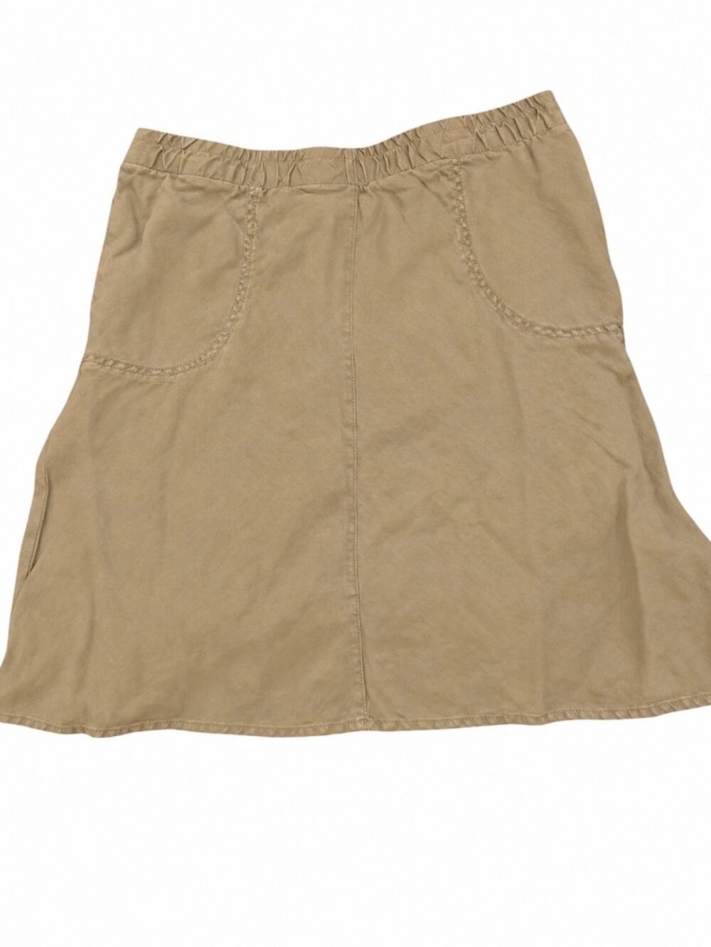 J.Jill Khaki Linen Skirt